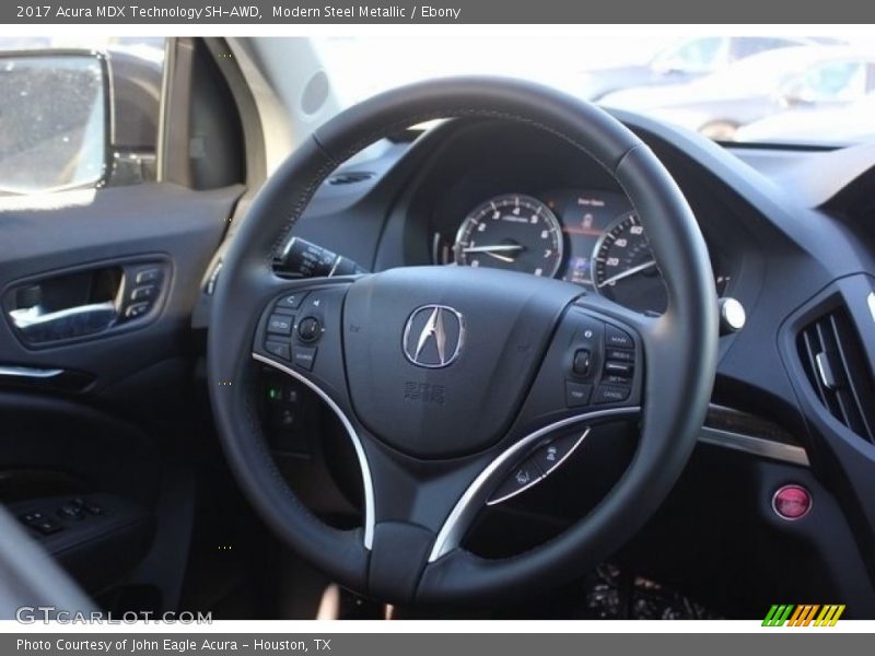 Modern Steel Metallic / Ebony 2017 Acura MDX Technology SH-AWD