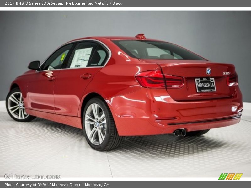 Melbourne Red Metallic / Black 2017 BMW 3 Series 330i Sedan