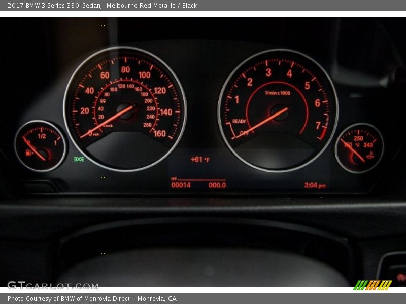 Melbourne Red Metallic / Black 2017 BMW 3 Series 330i Sedan