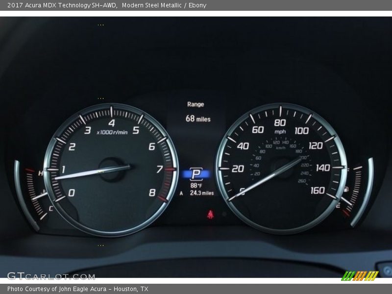 Modern Steel Metallic / Ebony 2017 Acura MDX Technology SH-AWD