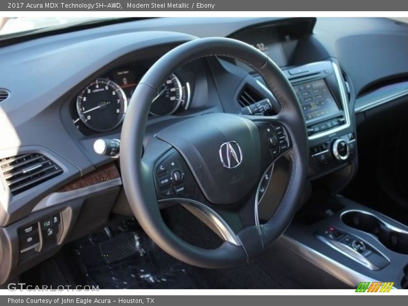 Modern Steel Metallic / Ebony 2017 Acura MDX Technology SH-AWD