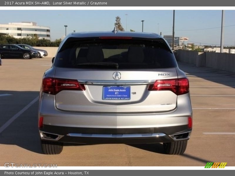 Lunar Silver Metallic / Graystone 2017 Acura MDX SH-AWD