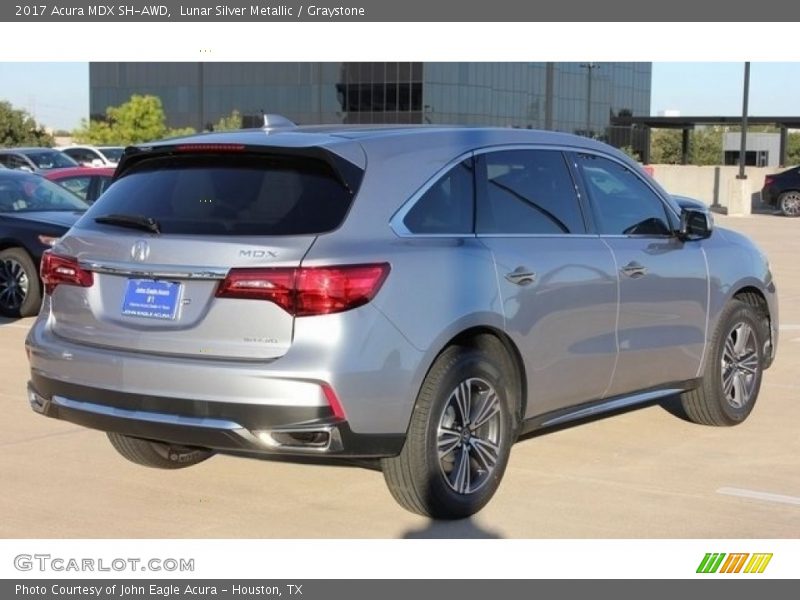 Lunar Silver Metallic / Graystone 2017 Acura MDX SH-AWD