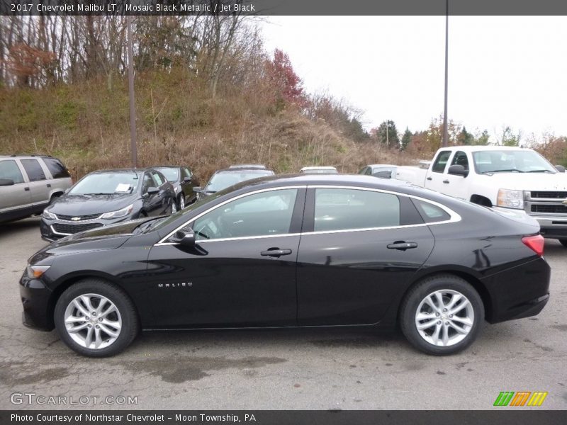Mosaic Black Metallic / Jet Black 2017 Chevrolet Malibu LT