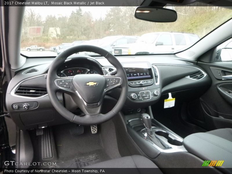 Mosaic Black Metallic / Jet Black 2017 Chevrolet Malibu LT