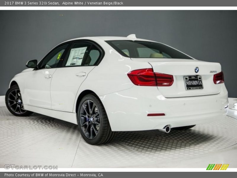 Alpine White / Venetian Beige/Black 2017 BMW 3 Series 320i Sedan