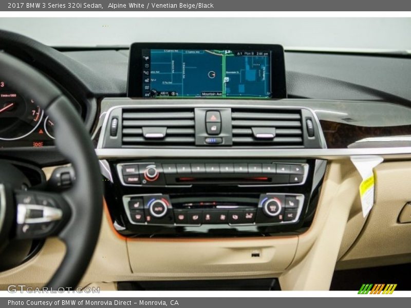 Alpine White / Venetian Beige/Black 2017 BMW 3 Series 320i Sedan