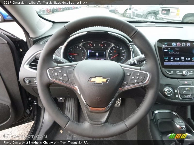 Mosaic Black Metallic / Jet Black 2017 Chevrolet Malibu LT