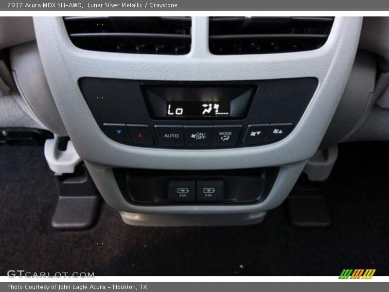 Lunar Silver Metallic / Graystone 2017 Acura MDX SH-AWD