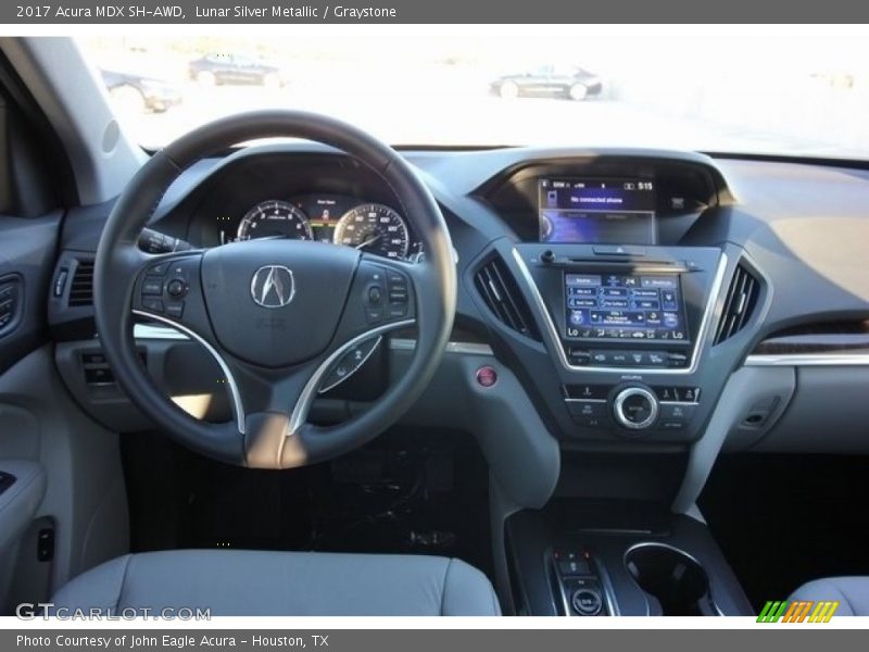 Lunar Silver Metallic / Graystone 2017 Acura MDX SH-AWD