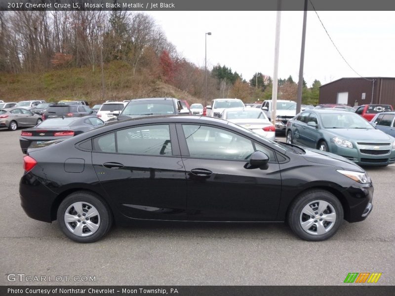 Mosaic Black Metallic / Jet Black 2017 Chevrolet Cruze LS