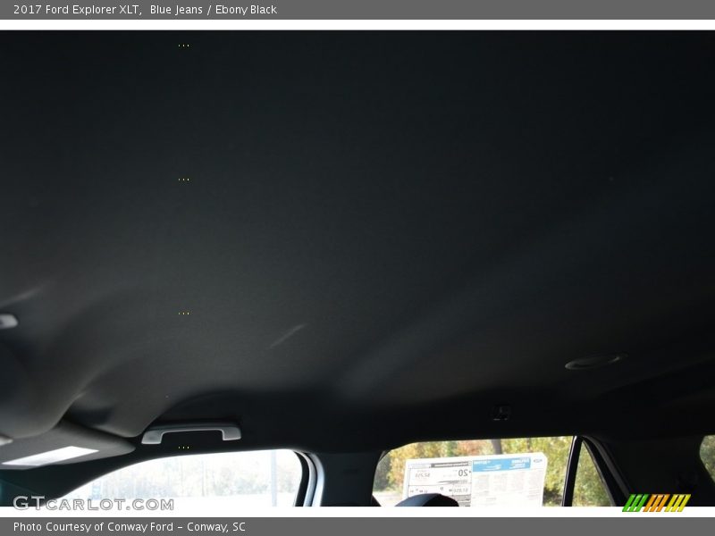 Blue Jeans / Ebony Black 2017 Ford Explorer XLT