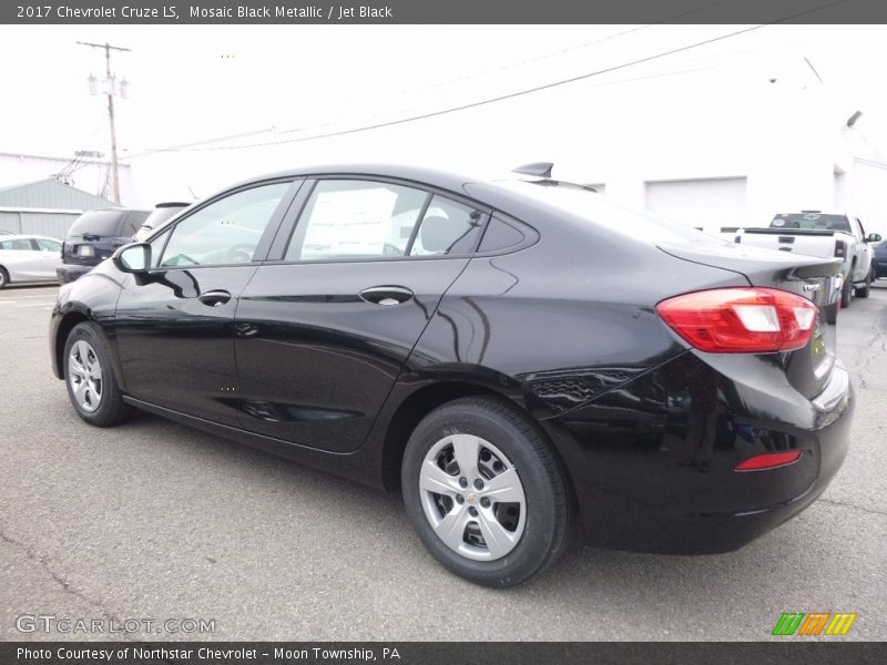 Mosaic Black Metallic / Jet Black 2017 Chevrolet Cruze LS