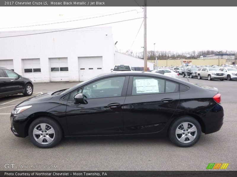 Mosaic Black Metallic / Jet Black 2017 Chevrolet Cruze LS