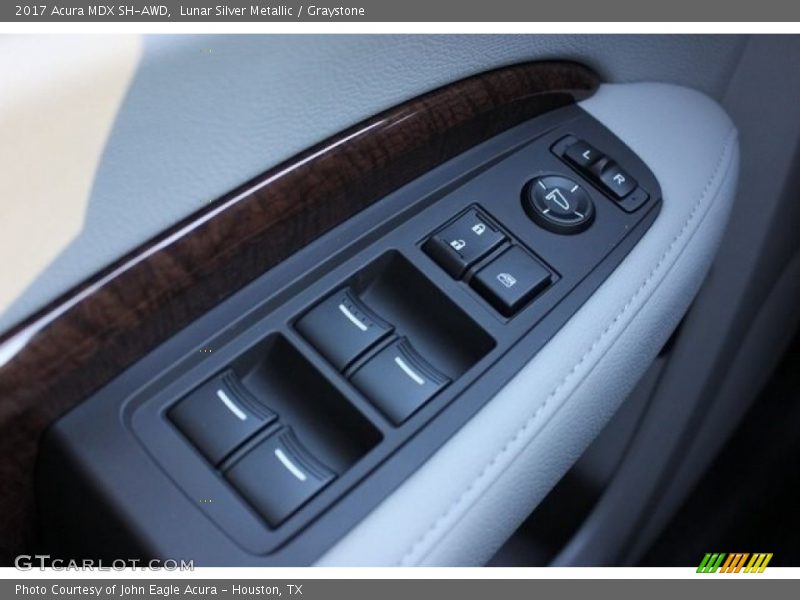 Lunar Silver Metallic / Graystone 2017 Acura MDX SH-AWD