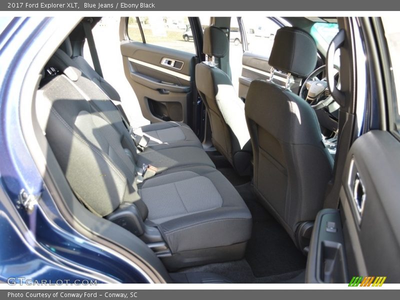 Blue Jeans / Ebony Black 2017 Ford Explorer XLT