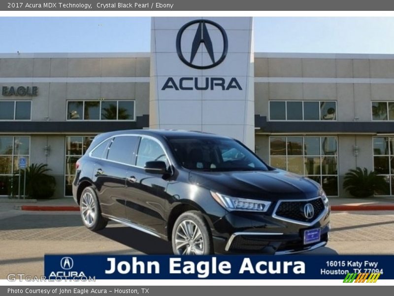 Crystal Black Pearl / Ebony 2017 Acura MDX Technology