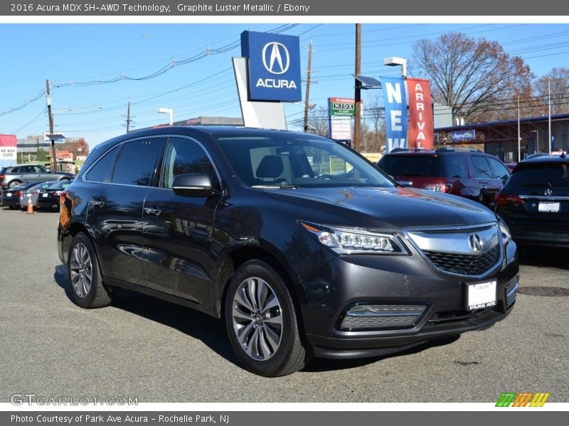 Graphite Luster Metallic / Ebony 2016 Acura MDX SH-AWD Technology