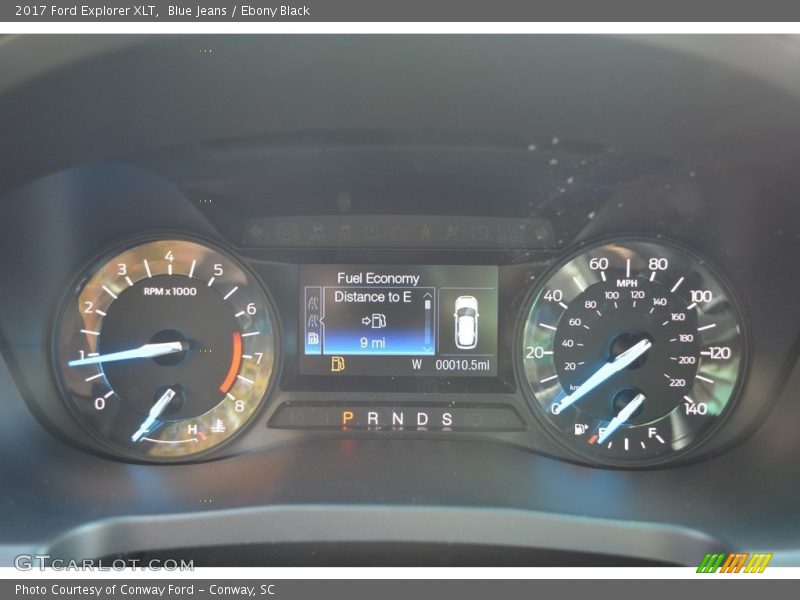 Blue Jeans / Ebony Black 2017 Ford Explorer XLT