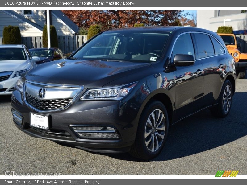Graphite Luster Metallic / Ebony 2016 Acura MDX SH-AWD Technology