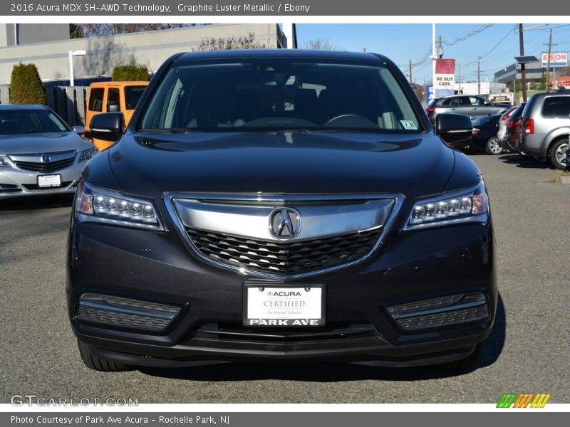 Graphite Luster Metallic / Ebony 2016 Acura MDX SH-AWD Technology