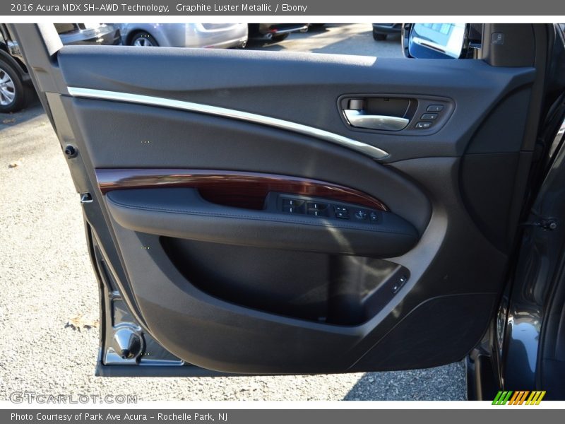 Graphite Luster Metallic / Ebony 2016 Acura MDX SH-AWD Technology