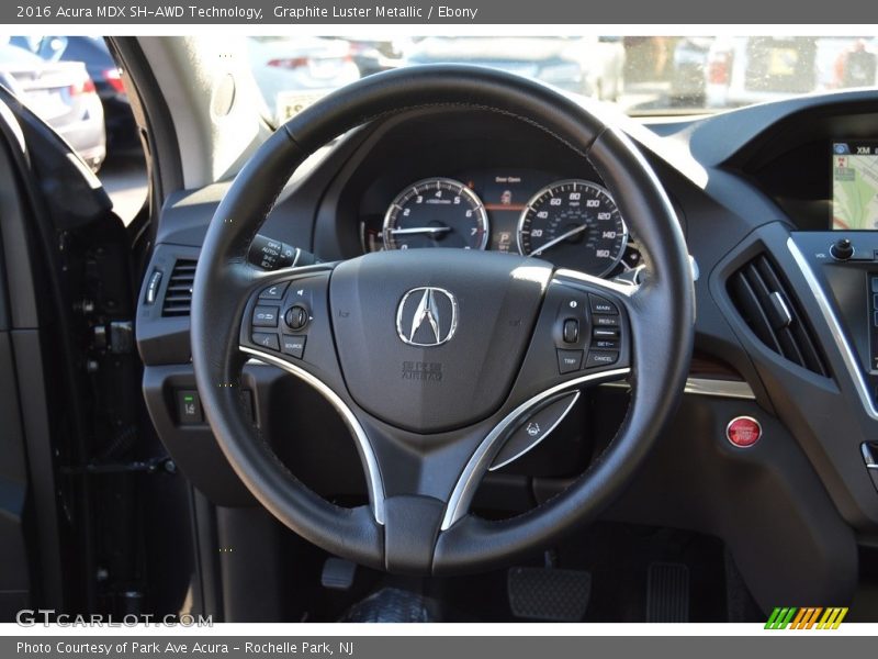 Graphite Luster Metallic / Ebony 2016 Acura MDX SH-AWD Technology