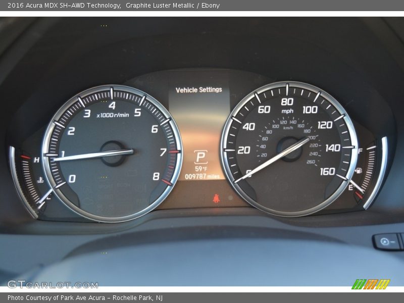 Graphite Luster Metallic / Ebony 2016 Acura MDX SH-AWD Technology
