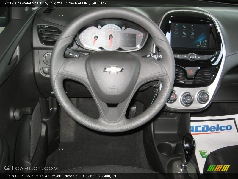Nightfall Gray Metallic / Jet Black 2017 Chevrolet Spark LS