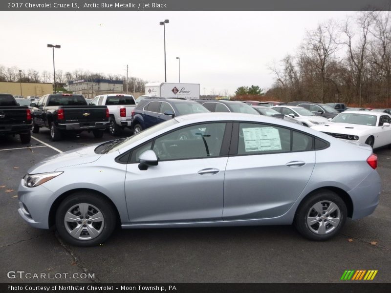 Arctic Blue Metallic / Jet Black 2017 Chevrolet Cruze LS