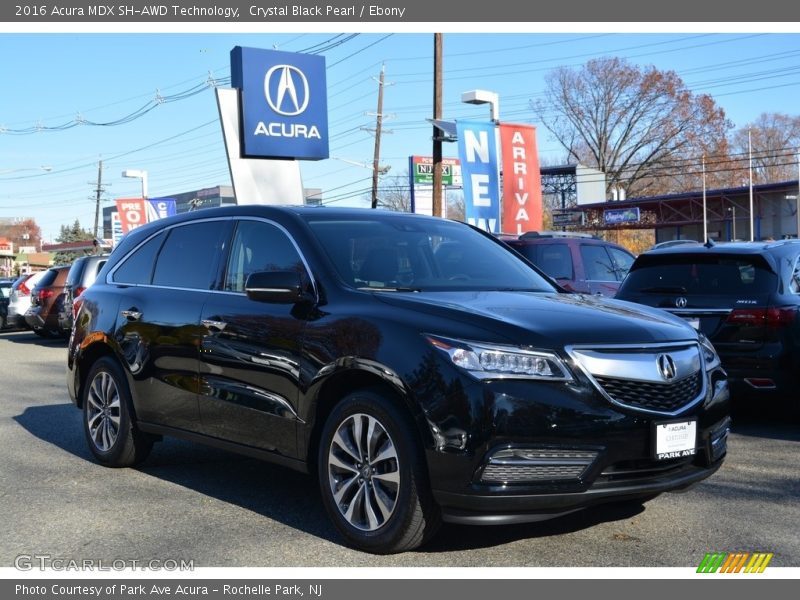 Crystal Black Pearl / Ebony 2016 Acura MDX SH-AWD Technology