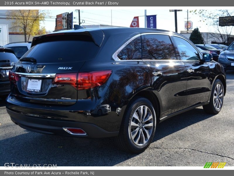 Crystal Black Pearl / Ebony 2016 Acura MDX SH-AWD Technology