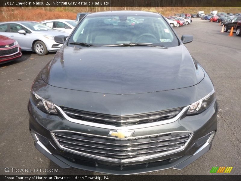 Nightfall Gray Metallic / Jet Black 2017 Chevrolet Malibu LS