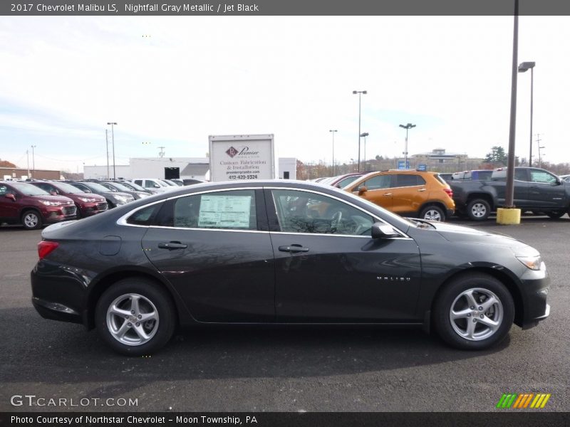 Nightfall Gray Metallic / Jet Black 2017 Chevrolet Malibu LS