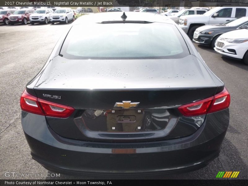 Nightfall Gray Metallic / Jet Black 2017 Chevrolet Malibu LS