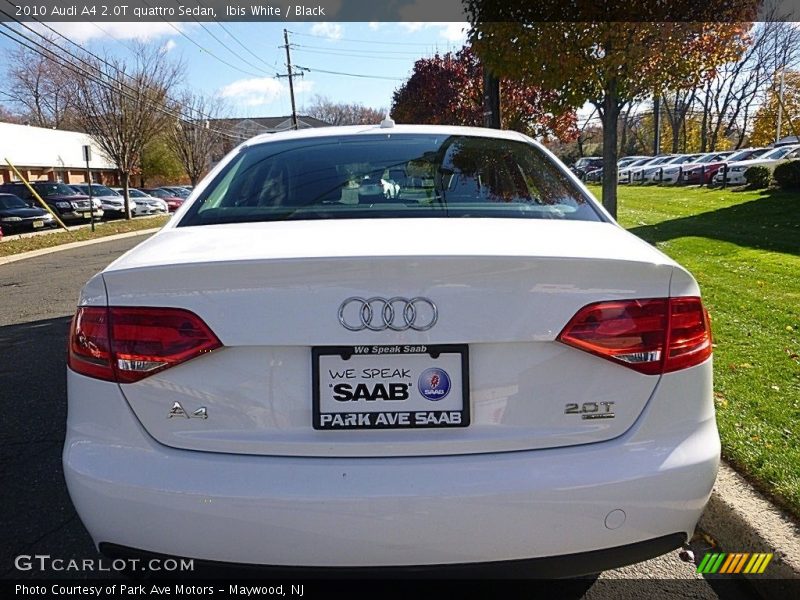 Ibis White / Black 2010 Audi A4 2.0T quattro Sedan