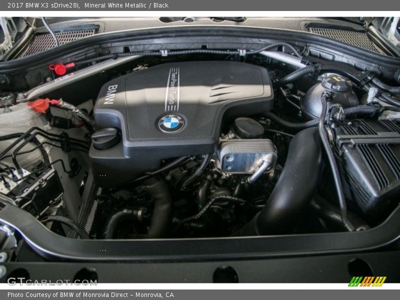 Mineral White Metallic / Black 2017 BMW X3 sDrive28i