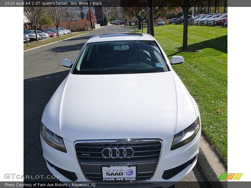 Ibis White / Black 2010 Audi A4 2.0T quattro Sedan