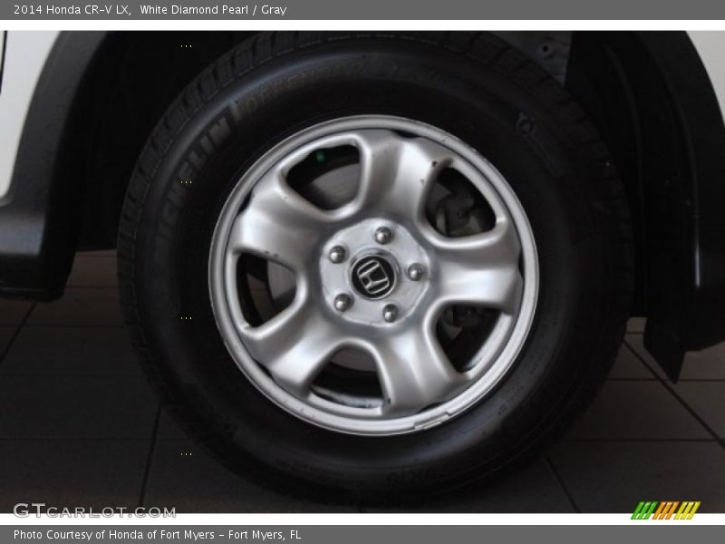 White Diamond Pearl / Gray 2014 Honda CR-V LX
