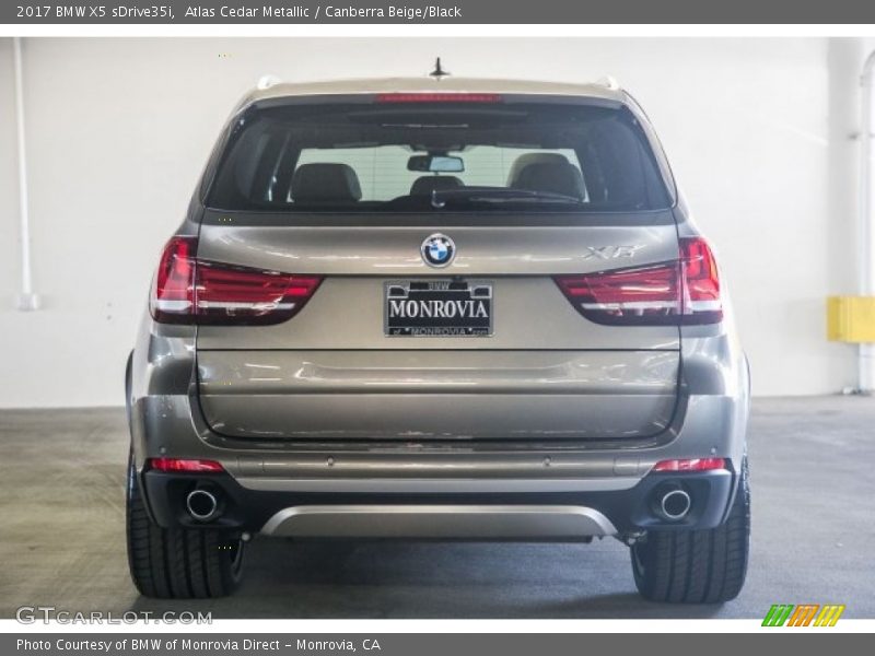 Atlas Cedar Metallic / Canberra Beige/Black 2017 BMW X5 sDrive35i