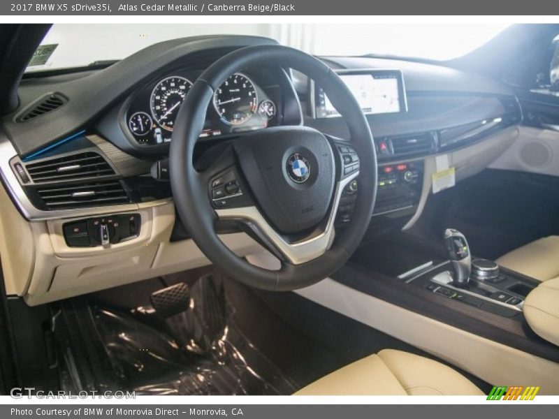 Atlas Cedar Metallic / Canberra Beige/Black 2017 BMW X5 sDrive35i