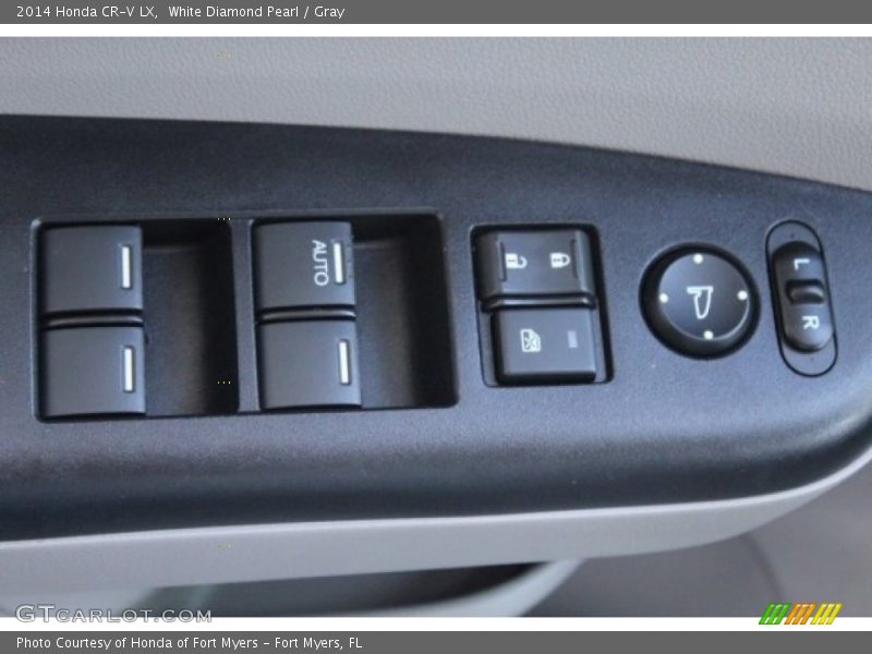 White Diamond Pearl / Gray 2014 Honda CR-V LX