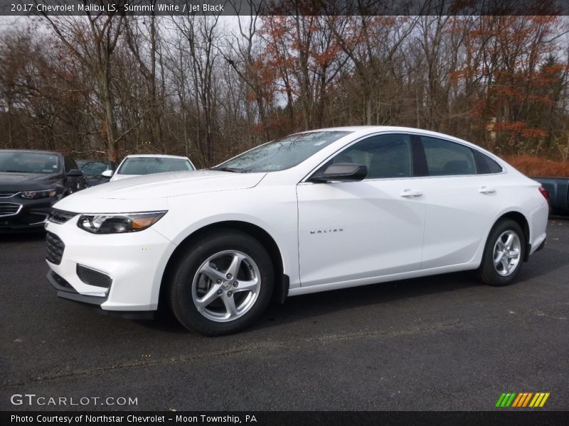 Summit White / Jet Black 2017 Chevrolet Malibu LS