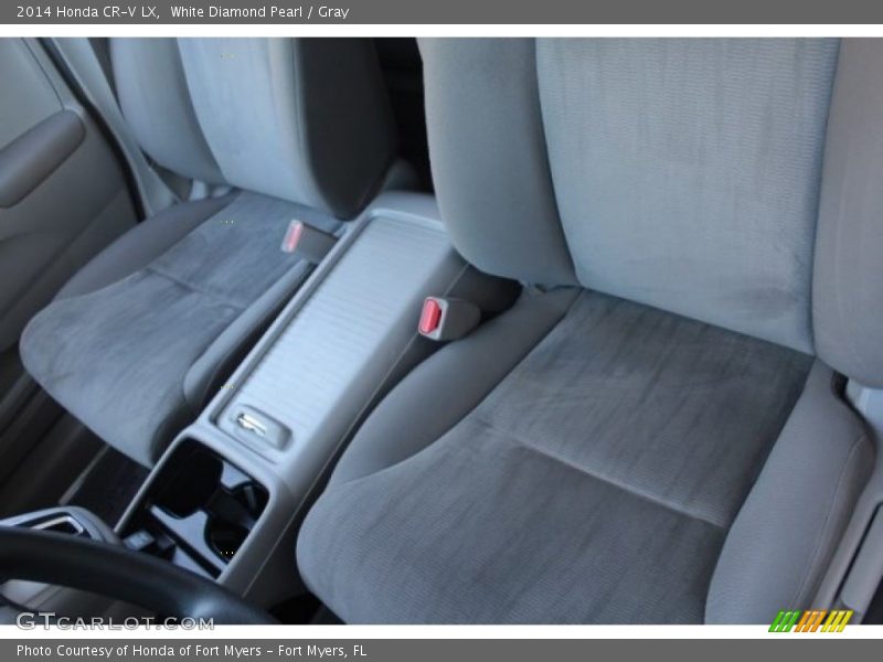 White Diamond Pearl / Gray 2014 Honda CR-V LX