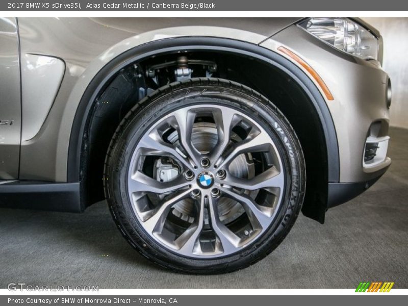 Atlas Cedar Metallic / Canberra Beige/Black 2017 BMW X5 sDrive35i