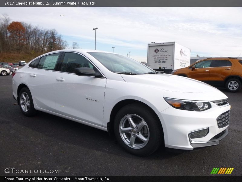 Summit White / Jet Black 2017 Chevrolet Malibu LS