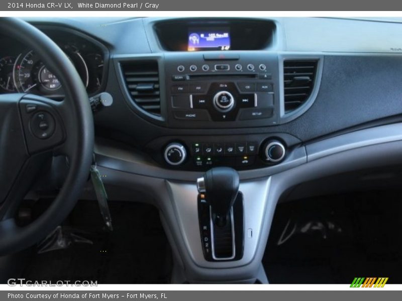 White Diamond Pearl / Gray 2014 Honda CR-V LX