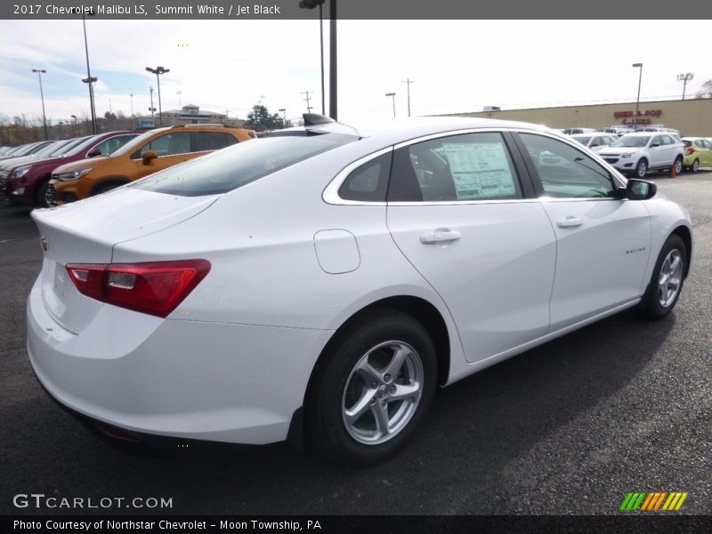 Summit White / Jet Black 2017 Chevrolet Malibu LS