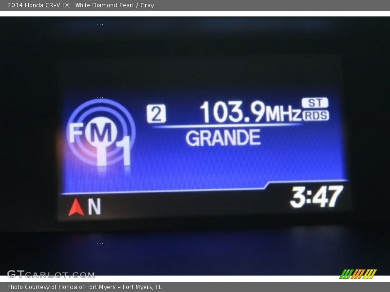 White Diamond Pearl / Gray 2014 Honda CR-V LX