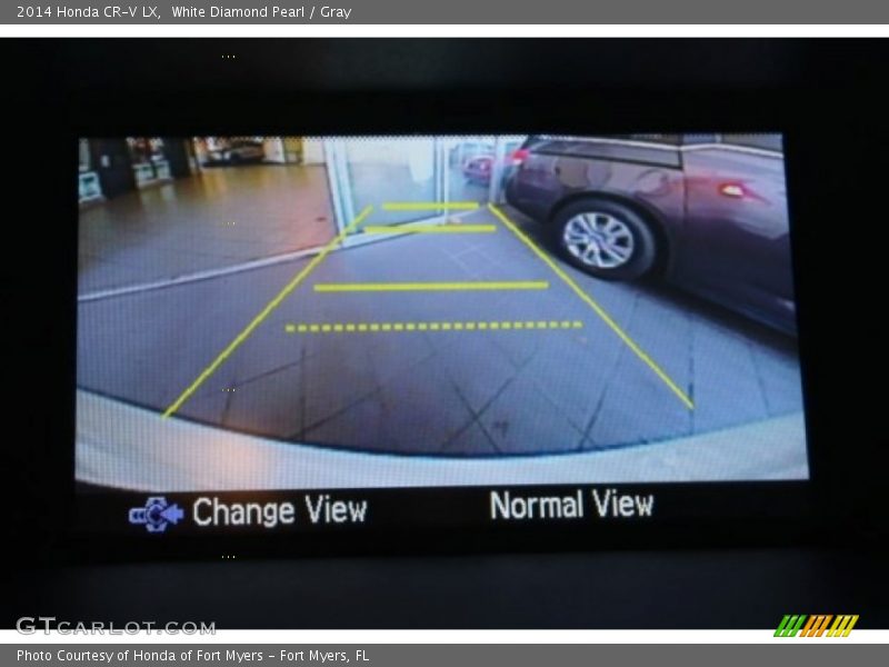 White Diamond Pearl / Gray 2014 Honda CR-V LX